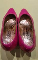 PALOMA Made in Italy Hot Pink / Fuchsia Leather 2” heel Pump Shoes 6.5