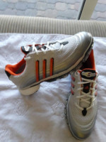 ADIDAS, S-POWERBAND MEN SIZE 7 GOLF SHOES. MINT/LN.