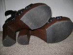 WOMEN'S STUDDED 5" HIGH CHUNKY HEEL SANDALS SHOES - SZ. 7