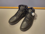 Nike Air Jordan Retro 1 Mid Black Basketball Shoes 554724-034 Men 11.5