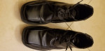 Mens lace Up Black Leather Shoes Alfani 8M Medium