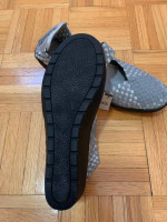 New Silver Athletech Basket Weave Womens Woven Wedge Shoes Sz. 9