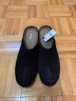New Thom McAn Alberta Brown Suede Wedges Shoes 9