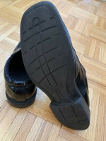 Good Cond. Hunter's Bay Black Boys Big Kids Dress Shoes Size 6