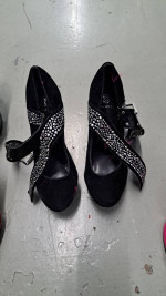 11 pairs of female shoes plus kids boots