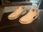Champion Size 10 White Leather Shoes