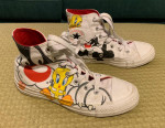 Converse Looney Tunes All Star size 4 tennis shoes
