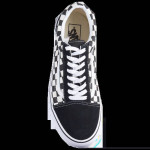VANS MEN'S 10.5 OLD SKOOL BLACK & WHITE CHECKERBOARD LOW SHOES NEW!