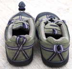 KEEN KIDS 8.75" OLIVE DRAB LOW HIKING SHOES!