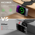 3 in 1 Wireless Charging Station for Apple Watch and iPhone 15, Magnet