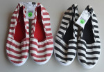 Womens Size 8 Striped Canvas Shoes **NWT**