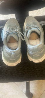 HOKA Men’s Bondi 8 Shoes-Cloud Blue/Ice Flow in Perfect Condition