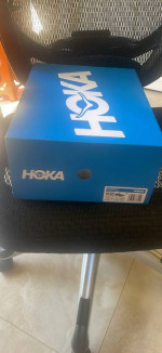 HOKA Men’s Bondi 8 Shoes-Cloud Blue/Ice Flow in Perfect Condition