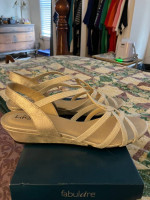 Women's Dress Silver Shoes SIZE 10