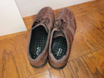 Pair Of Clarks Wave 71841 Men’s Size 14 Brown leather Shoes