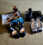4 Pairs of Women's Shoes Size 8m LOT  - Will Separate Also