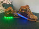 Size 6 youth Gold Light Up Shoes
