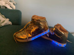 Size 6 youth Gold Light Up Shoes
