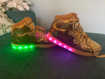 Size 6 youth Gold Light Up Shoes