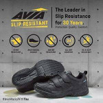 Avia Avi-Union II Strap Non Slip Shoes for Women – Size 8.5 Black