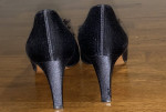 BEAUTIFUL YVES SAINT LAURENT BLACK SHOES SIZE 7 M