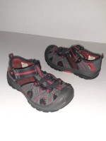 MERRELL Hydro Hiker Athletic Sandals Shoes Youth Sz 10 W - Grey/ Red