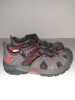 MERRELL Hydro Hiker Athletic Sandals Shoes Youth Sz 10 W - Grey/ Red
