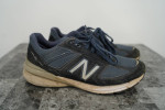 New Balance 990V5 Navy Blue Silver Gray USA Running Shoes Sneakers 10