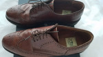 Men's Brown Wing Tip Leather Shoes 11.5