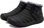 Snow Boots Slip On Shoes Size 8.5 Men and Women Faux Fur Lined Winter