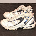 New Balance Walking Sneakers Size 7.5 WW754WB White Blue Leather Shoes