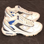 New Balance Walking Sneakers Size 7.5 WW754WB White Blue Leather Shoes