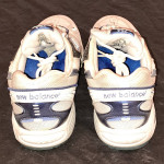 New Balance Walking Sneakers Size 7.5 WW754WB White Blue Leather Shoes