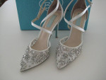 Wedding Shoes ~ Size 8 ~ Glitzy ~ 4" Heel