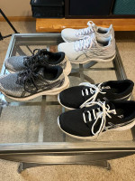 17 pairs of womens athletic shoes size 8.5