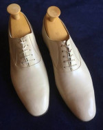 ARTIOLI STAR, RARE EXCLUSIVE OFF-WHITE, 10.5 D DRESS SHOES