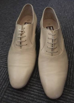 ARTIOLI STAR, RARE EXCLUSIVE OFF-WHITE, 10.5 D DRESS SHOES