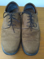 13W Nun Bush Mens Brown Suede Lace Up Leather Shoes