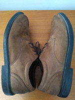 13W Nun Bush Mens Brown Suede Lace Up Leather Shoes