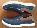 14M Crocs Mens Slip-on Triple Comfort Shoes Casual Blue/Brown