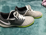 NEW NIKE LUNARGATO II INDOOR SOCCER SHOES SIZE 12 GRAY (580456-010)