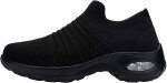 FENLERN Steel Toe Shoes for Women Slip On Safety Sneakers Work Shoes