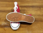 Size 7M/9W Red High Top Canvas Shoes