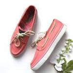 SPERRY TOP-SIDER WOMEN'S BOAT SHOES, CORAL, NEW, SIZE 6M