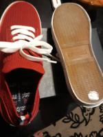 Like New) Tommy Hilfiger men or womens RED shoes sz -10m