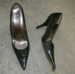 8 pairs high heel shoes / boots - some NEW and others "NEAR NEW"