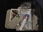 Iphone 15 pro Natural Titanium 128gb Unlocked + Apple watch Ultra 2
