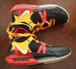 LeBron Witness 7 GS 'Black Bright Crimson Speckled' Shoes Size 4.5Y