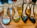 2 pairs of ladies shoes  $40 each   Gold Or Black, Gianvito Rossi Milano