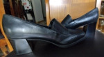 Women's Croft and Barrow BLACK Chunky Heel slip on SHOES - Sz 9
